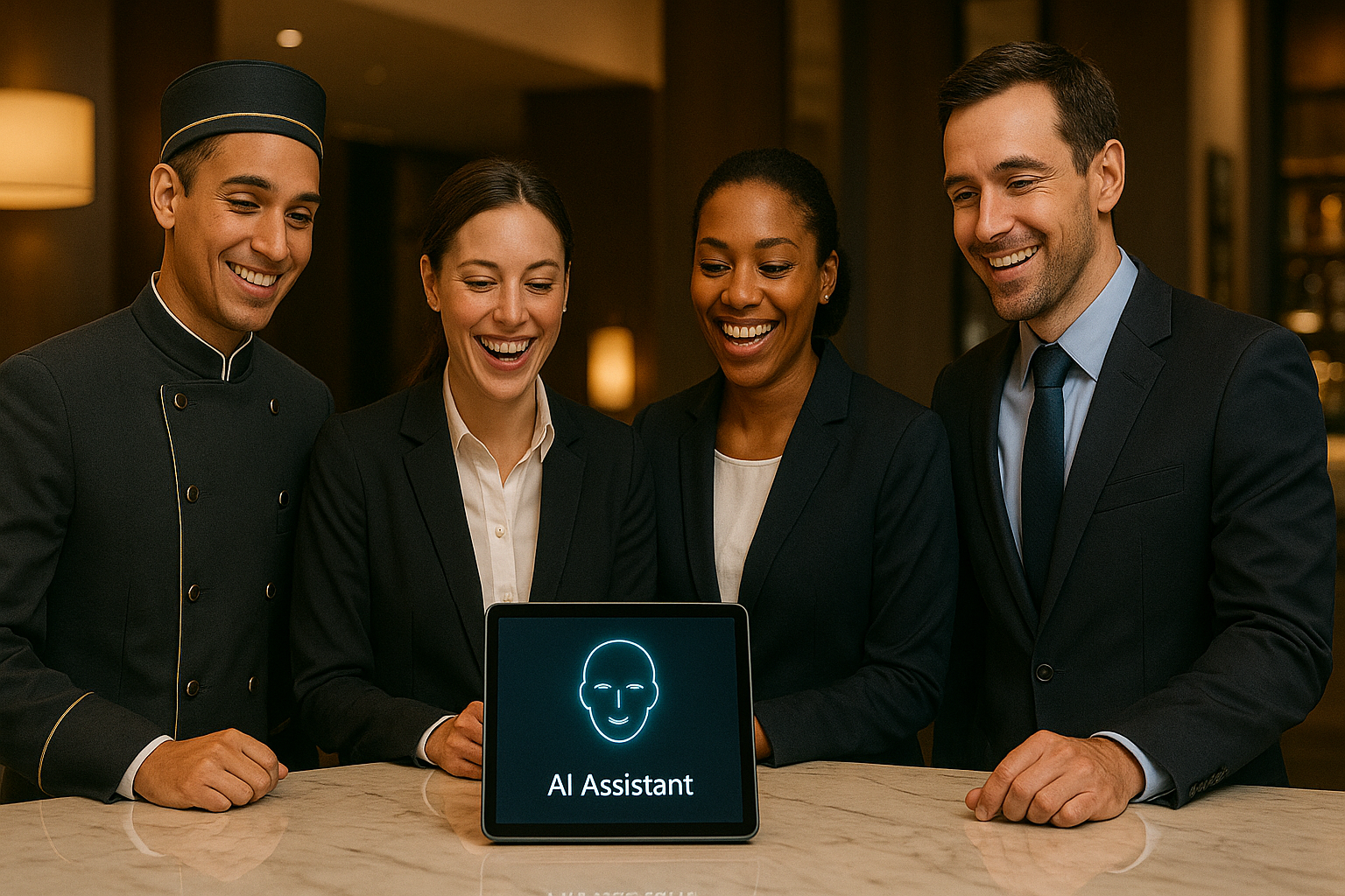 Imagen ilustrativa de los beneficios de IA en hoteles