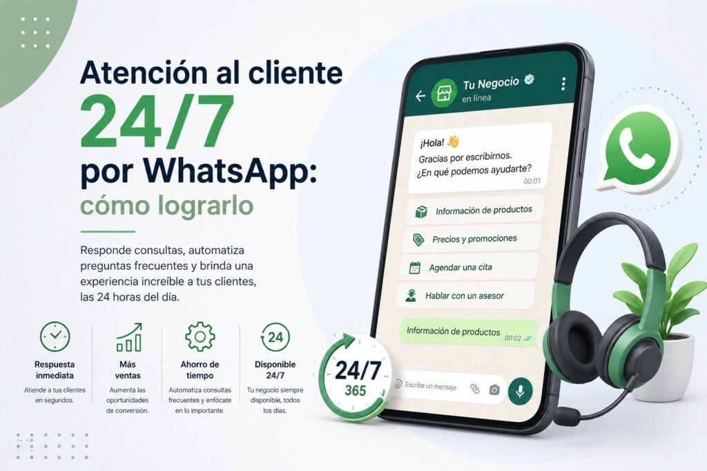 atencion al cliente 24/7 por whatsapp