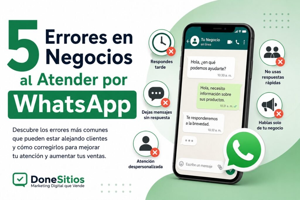 5 Errores en Negocios al Atender por WhatsApp