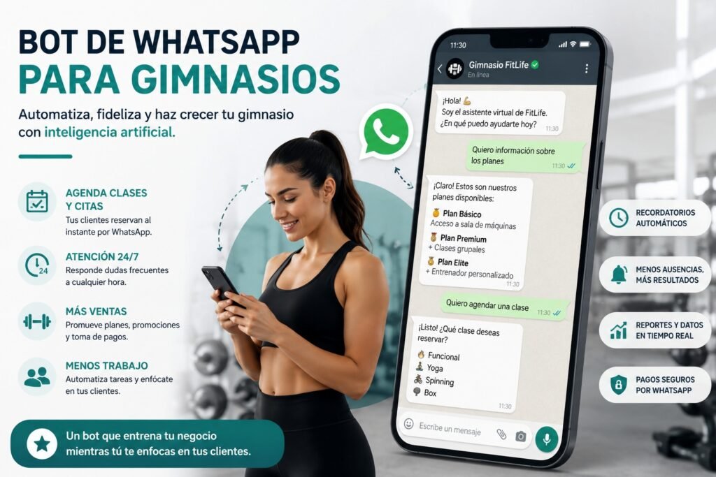 bot de whatsapp para gimnasios