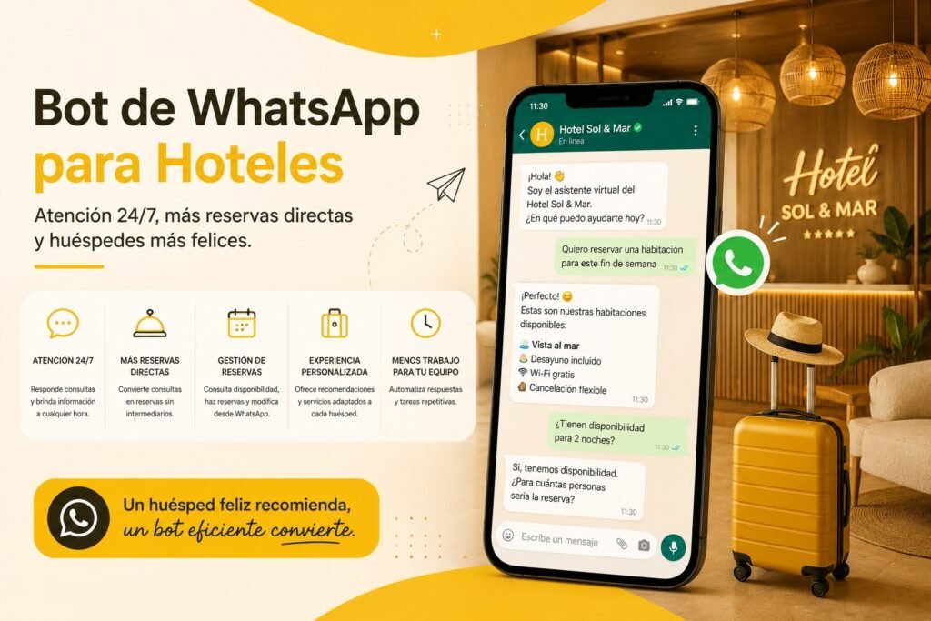 bot de whatsapp para hoteles